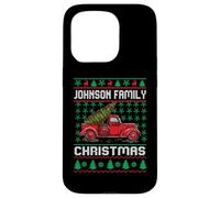 Johnson Family Ugly Christmas Sweater Red Truck Funny Xmas Custodia per iPhone 15 Pro