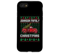 Johnson Family Ugly Christmas Sweater Red Truck Funny Xmas Custodia per iPhone SE (2020) / 7/8