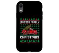 Johnson Family Ugly Christmas Sweater Red Truck Funny Xmas Custodia per iPhone XR