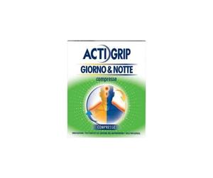 Johnson & Johnson Actigrip Giorno E Notte - Trattamento Sintomi Raffreddore E Influenza 12 + 4 Compresse