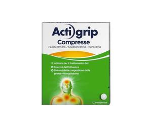 Johnson & Johnson Actigrip - Trattamento Degli Stati Influenzali 12 Compresse