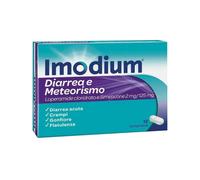Johnson & Johnson Imodium Diarrea E Meteorismo - Farmaco Antidiarroico 12 Compresse