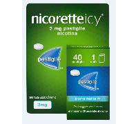 Nicoretteicy 2mg Pastiglie di Nicotina, 40 Pastiglie