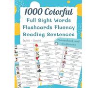 Johnson K Steed 1000 Colorful Full Sight Words Flashcards Fluency Re (Tascabile)