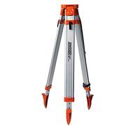 Johnson Level & Tool 40-6335 Contractor - Treppiede in alluminio con filettatura 5/8" - 11, altezza di lavoro 1,2 m - 1,5 m, argento/arancione, 1 treppiede