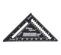 Johnson Level & Tool Manufacturing 1904-0450 - Squadra professionale Johnny Square, finitura facile da leggere, 11,4 cm