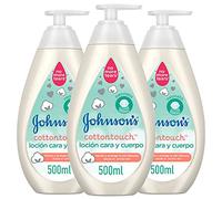 Johnson's Baby Cotton Touch Bagno per la pelle delicata del neonato - 3 x 500 ml