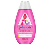 Johnson's Baby Gocce di Luce Shampoo Bambini con Proteine della Seta e Olio di Argan e formula Non Più Lacrime, Shampoo capelli senza sapone, alcol e coloranti, 500 ml