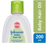 Johnson's Baby Hair Oil con avocado, 200 ml spedizione gratuita