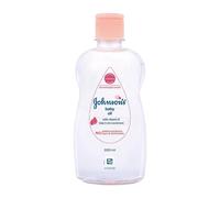 Johnson's Baby Oil con Vitamina E, Antiaderente per una facile diffusione e m...
