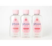 Johnson's Baby Olio 3 x 200 ml - Olio delicato per la cura di neonati e bambini, idrata intensa, ideale per pelli sensibili