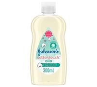 Johnson's Baby Olio Cottontouch, Olio corpo idratante per pelli sensibili e delicate, Olio neonato con vero cotone per il massaggio quotidiano, Olio Johnson's Baby Oil per bambini e adulti, 300 ml