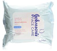 Johnson's Face Care Make Up Be Gone - Salviette idratanti per pelli secche, confezione da 2