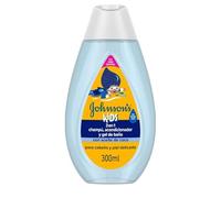 Johnson's Kids Shampoo, Balsamo e Bagnodoccia 3 in 1, Detergente bambini con olio di Cocco e formula Non Più Lacrime, Bagnoschiuma bambini per la pelle delicata e tutti i tipi di capelli, 300 ml