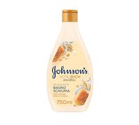 Johnson's Vita-Rich Bagnoschiuma Rilassante, Bagnodoccia con concentrato di Yogurt, Miele e Avena, Docciaschiuma nutriente per una pelle profumata e una sensazione di benessere fino a 24 ore, 750 ml