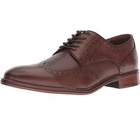 Johnston & Murphy Conard - Punta a ali da uomo, in rilievo, Rovere Italiano Vitello, 47 EU