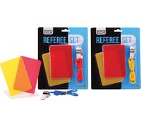 JohnToy 20154 Sports Active - Set da Arbitro con Flauto a 3 Vie, Colori Assortit