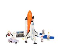 JohnToy 26055 Space Shuttle Playset Large with Light and Sound, Multicoloured