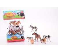 Johntoy 26779 Animal World Farm Animals, Pack of 6, Multi-Colour