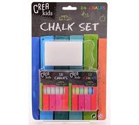 Johntoy Crea Kids blackboard crayons with brush 24 pieces
