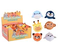 Johntoy palline rimbalzanti giocattolo - Plush Cuties PVC 8 display assorti