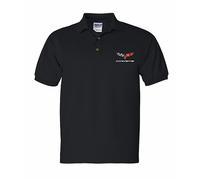 Johny Rockstar Chevy Chevrolet Corvette C6 Bandiere Polo Camicia con Colletto