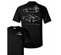 Johny Rockstar Chevy Chevrolet Corvette Stingray Silhouette T Shirt TDC-247