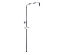 JOHO Asta Doccia, Accessorio per sistema doccia, Compatibile con Fori Esistenti, Acciaio Inox, Installazione Senza Foratura, Colonna Doccia Regolabile 69-111 cm con supporto per doccetta, Cromata