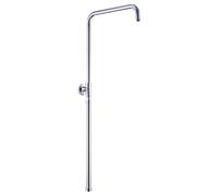 JOHO Asta doccia regolabile in altezza in acciaio inox, colonna doccia con lunghezza regolabile da 69 a 111 cm, Cromato