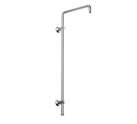 JOHO Colonna Doccia Acciaio Inox senza Miscelatore, Accessorio per Sistema Doccia, Compatibile con Fori Esistenti, Asta Doccia Saliscendi 91 cm, Cromo