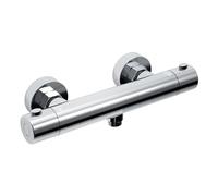 JOHO Miscelatore Termostatico per Doccia Rubinetto Doccia Estraibile da Bagno Cromato Tondo