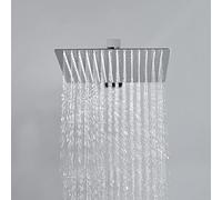 JOHO Soffione Doccia da Parete in Acciaio Inox 304 con Ugelli Antiicalcare (25x25cm tondo)