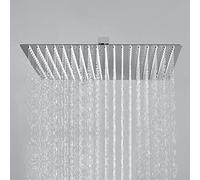 JOHO Soffione Doccia da Parete in Acciaio Inox 304 con Ugelli Antiicalcare (40x40 cm quadrato)