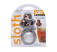 Joie 34010 - Colino da tè con foglie sciolte e infusore a base di erbe, in acciaio inossidabile, grigio e marrone, taglia unica