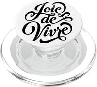 Joie de Vivre Calligrafia Frase Francese PopSockets PopGrip per MagSafe