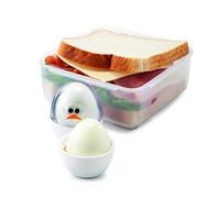 Joie Eggy Storage - Portauova sode per pranzo e viaggio, senza BPA e riutilizzabile, 2 pezzi, colore: bianco