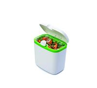 Joie Kitchen Gadgets - Pattumiera da banco per compost, capacità 2,7 l, in plastica senza BPA, con coperchio di bloccaggio, lavabile in lavastoviglie, colori assortiti