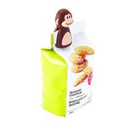 Joie Kitchen Gadgets - Set di 2 clip per borsa scimmia, colore: marrone/beige, 3 x 3 x 7 cm