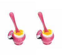 Joie Set portauovo e cucchiaio, 2 pezzi, rosa scuro, design carino, in plastica ABS di alta qualità