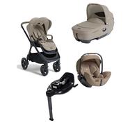 Joie - Trio Con Passeggino Finiti +Navicella Calmi + S.A. I Level Recline + Base Omaggio - Sandstone