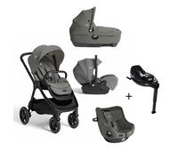 JOIE- Trio Finiti Evergreen Con Navicella Calmi e Seggiolino Auto i-Level Pro + Segg. I - Harbour E e BASE