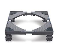 JOIEYOU Base per lavatrici, piedistallo per lavatrice, asciugatrice, carico di orsi, 300 kg, lavatrici, base per lavatrice, larghezza regolabile 45 - 75 cm, altezza 10 - 13 cm