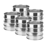 JOIKIT 20 anelli per crumpet da 10 cm, anelli per muffin inglesi, anelli per mousse, antiaderenti, in acciaio inox, doppio anello per crostata arrotolata per cottura