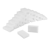 JOIKIT Confezione da 100 spugne magiche per gomma, 8 x 5 x 3 cm, spugna muro bianco, spugne per pulizia magica, spugnetta in melamina in spugna per pareti, cucina, bagno