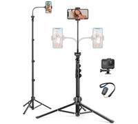 JOILCAN 172.2cm/68" Treppiede Smartphone per iPhone, Collo D'oca Treppiedi con Support de Téléphone per Fotocamera D'azione, Selfie Stick Treppiede con Telecomando per Samsung/Huawei/Xiaomi Telefoni