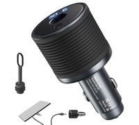Joinfworld Starlink Mini adattatore per auto con step up booster, adattatore di alimentazione Starlink mini accendisigari con interruttore in alluminio DC spina femmina 12 V-24 V convertitore di