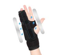 joingood Stecca per mignolo, Stecca per Dito Regolabile per 4 o 5 Dita, Tutore per Anulare e Mignolo, Stecca Metacarpale per Dita Rotte Artrite Tendinite, Adatta per Mano Destra o Sinistra(Maglia,S/M)