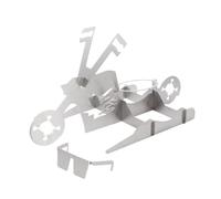 JOINPAYA 1 Pz Graticola per Inossidabile per Arrosto e Accessorio BBQ Portatile per Grigliate Facile e Sicura