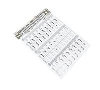 JOINPAYA 1 Pz. Partitura Per Accordi Di Clarinetto Guida All'apprendimento Del Clarinetto Tabella Di Pratica Del Clarinetto Grafico Degli Accordi Di Clarinetto Carta Rivestita