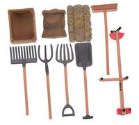 JOINPAYA 1 Set di attrezzi agricoli mini strumento agricolo per gioca giocattolo della fattoria attrezzi agricoli in miniatura mini attrezzi agricoli plastica